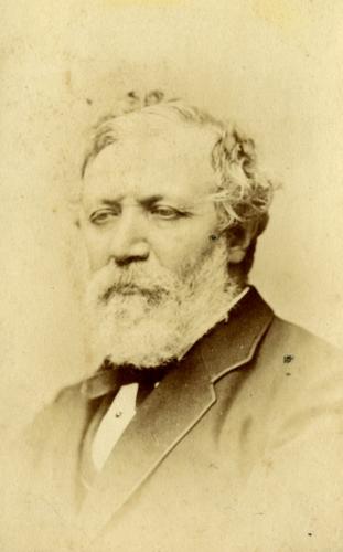 RB73.5. Robert Browning Aged about 56. Photograph by Frederick Jones, London, ca. 1868. Location: ABL. 