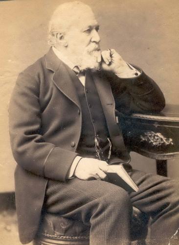 RB145. Robert Browning Aged about 72. Photograph by Alexander Bassano, London, ca. May 1884. Location: ABL, Marucelliana, and NAS.