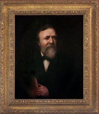 RB70. Robert Browning Aged 54. Oil painting by Samuel Laurence, London, 1866–1869. Location: ABL.