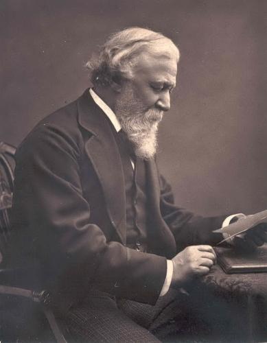 RB99. Robert Browning Aged 65. Photograph by Elliott & Fry, London, 28 February 1877. Location: ABL.