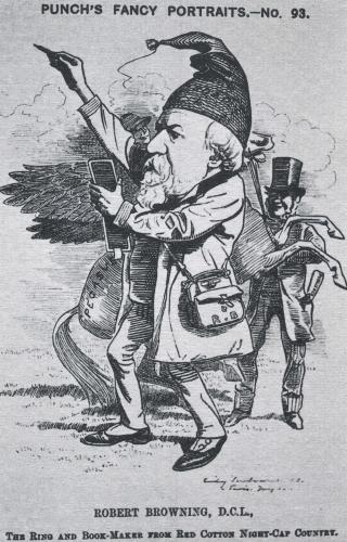 RB130. Robert Browning Aged 70. Cartoon by Linley Sambourne, London, July 1882. Location: unknown.