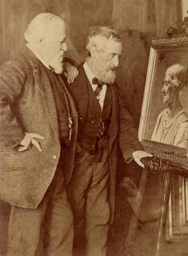 RB131. Robert Browning Aged 71. Photograph by William H. Grove, London, May 1883. Location: ABL.