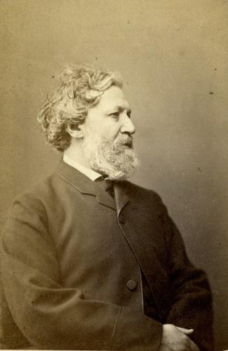 RB44. Robert Browning Aged 52. Photograph by London Stereoscopic Company, London, December 1864. Location: ABL, Eton, and Meredith.