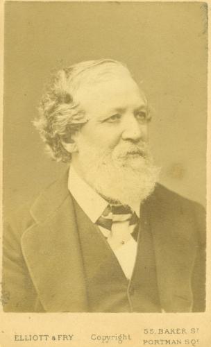 RB87. Robert Browning Aged 59. Photograph by Elliott & Fry, London, May 1871. Location: private collection.