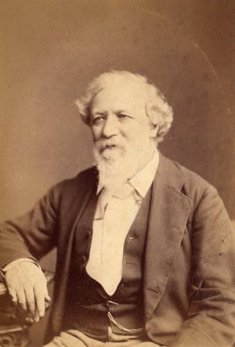 RB107. Robert Browning Aged 66. Photograph by London Stereoscopic Company, London, 1878. Location: ABL, Boston Athenæum, Longfellow, and Meredith.