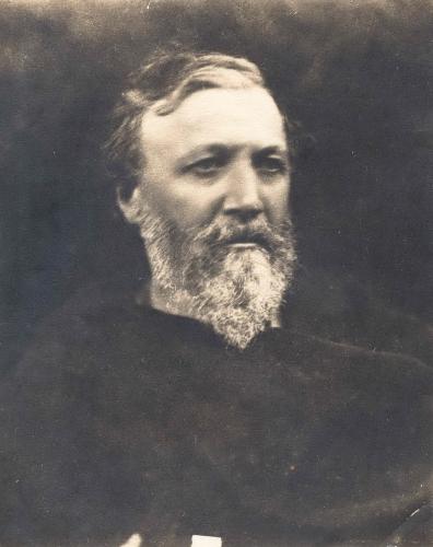 RB49. Robert Browning Aged 53. Photograph by Julia Margaret Cameron, London, May 1865. Location: ABL, NPG, and Wellcombe.