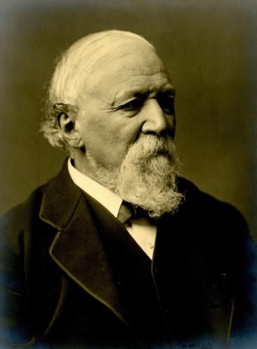 RB151. Robert Browning Aged 72. Photograph by Elliott & Fry, London, ca. June 1884. Location: ABL, Kentucky, Morgan, and NYHS.