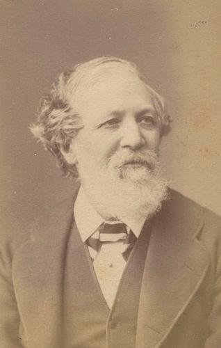 RB83. Robert Browning Aged 59. Photograph by Elliott & Fry, London, May 1871. Location: ABL, British Columbia, and Meredith.