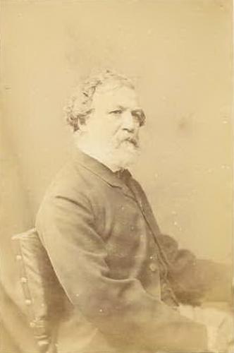 RB46. Robert Browning Aged 52. Photograph by London Stereoscopic Company, London, December 1864. Location: ABL, Longfellow, Meredith, NPG, and Smithsonian.