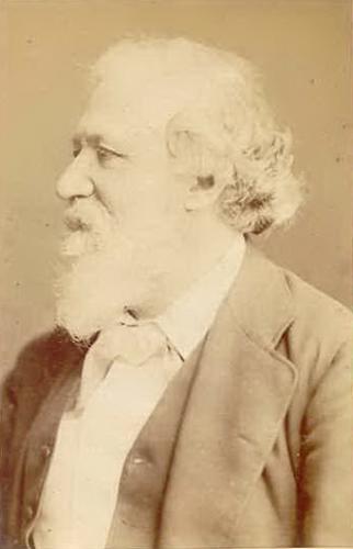 RB110. Robert Browning Aged 66. Photograph by London Stereoscopic Company, London, 1878. Location: ABL, Meredith, NPG, Taylor Coll, Torquay, and V&A.