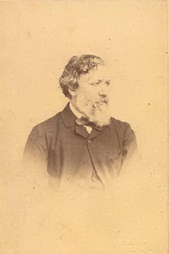 RB42. Robert Browning Aged about 50. Photograph by Ernest Edwards, London, 1862. Location: Eton.
