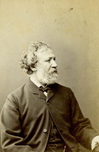 RB48. Robert Browning Aged 52. Photograph by London Stereoscopic Company, London, December 1864. Location: ABL.