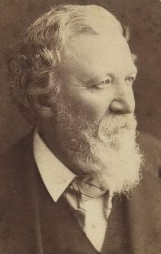 RB111. Robert Browning Aged 66. Photograph by Elliott & Fry, London, 1878. Location: Balliol.