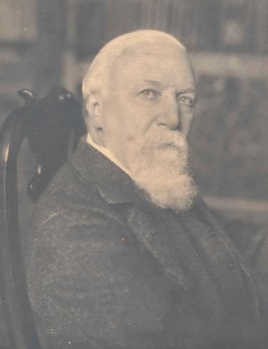 RB132. Robert Browning Aged 71. Photograph by William Grove, London, mid-1883. Location: ABL, NPG, and Wellesley.