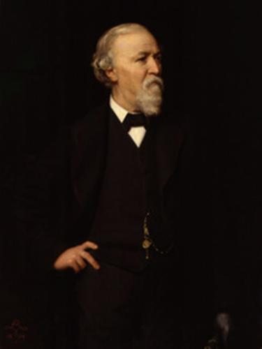 RB139. Robert Browning Aged about 72. Oil painting by Rudolf Lehmann, London, 1884. Location: NPG.