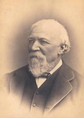 RB152. Robert Browning Aged 72. Photograph by Elliott & Fry, London, ca. June 1884. Location: ABL and Meredith.