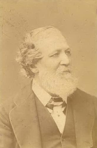 RB81. Robert Browning Aged 59. Photograph by Elliott & Fry, May 1871. Location: ABL and Meredith.