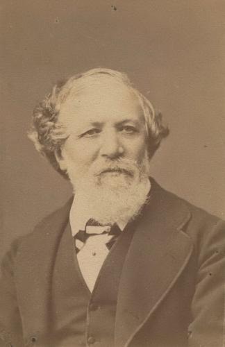 RB86. Robert Browning Aged 59. Photograph by Elliott & Fry, London, May 1871. Location: ABL, Bodleian, Boston Athenæum, Lilly, Marucelliana, Meredith, NPG, and Vassar.