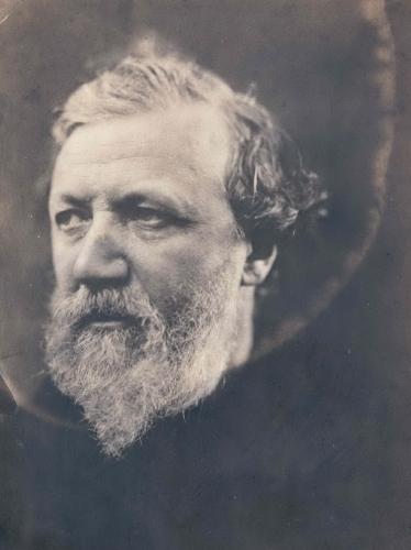 RB51. Robert Browning Aged 53. Photograph by Julia Margaret Cameron, London, May 1865. Location: ABL, Texas, and V&A.
