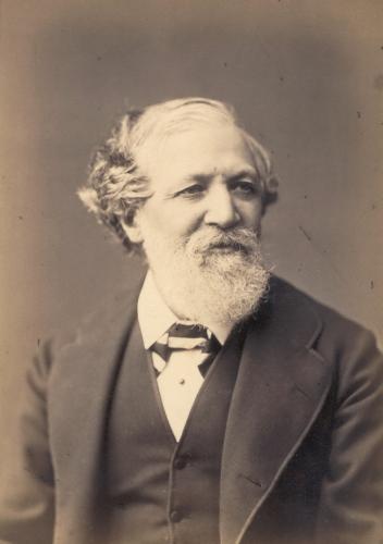 RB84. Robert Browning Aged 59. Photograph by Elliott & Fry, London, May 1871. Location: ABL, Boston Athenæum, Harvard, and NPG.