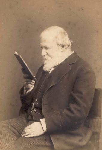 RB113. Robert Browning Aged 67. Photograph by Lock & Whitfield, London, March 1880. Location: ABL.