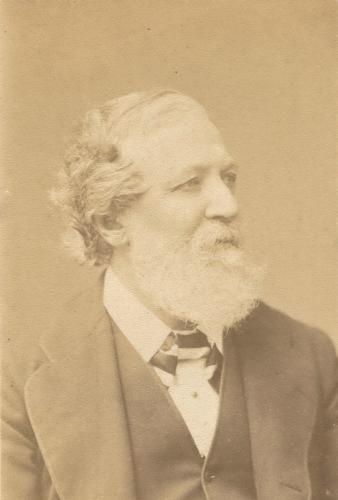 RB82. Robert Browning Aged 59. Photograph by Elliott & Fry, May 1871. Location: ABL and BNF.