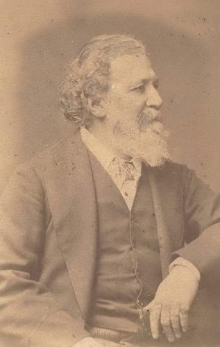 RB104. Robert Browning Aged 66. Photograph by Elliott & Fry, London, 1878. Location: ABL.