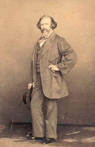 RB29. Robert Browning Aged 47. Photograph by Fratelli D’Alessandri, Rome, January 1860. Location: ABL, Balliol, Eton, Meredith, Northamptonshire, NPG, and Vassar.