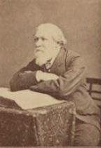 RB98.5. Robert Browning Aged 65. Photograph by Elliott & Fry, London, 28 February 1877. Location: NPG.