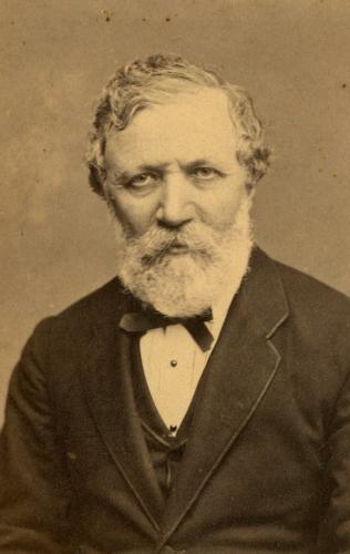 RB71. Robert Browning Aged 55. Photograph by John Watkins & Charles Watkins, London, June 1867. Location: Wellesley.