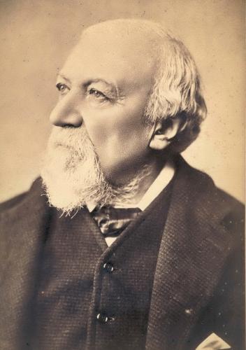 RB165. Robert Browning Aged 75. Photograph by H.H.H. Cameron, London, November 1887. Location: ABL and LC.
